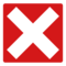 Cross Mark Button emoji on Emojidex